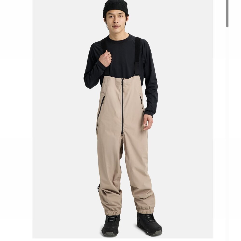 Burton Unisex Futuretrust 2L Bib Pants – Summit Taupe – Size M (New)